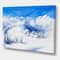 Designart - Winter Mountain Landscape With Wooden House - Traditional Canvas Wall Art Print